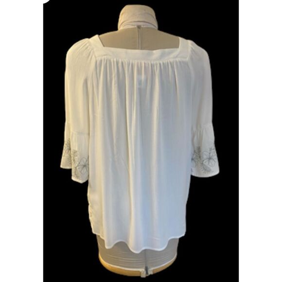 Ruby Rd. Square Neck Lightweight Babydoll Top Sz. PXL Feminine Breezy - Picture 9 of 11